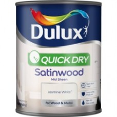 Dulux QD Satinwood Jasmine White 750ml