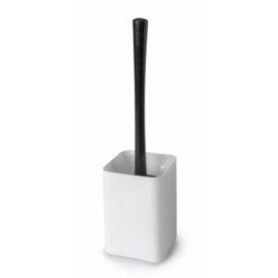 Toilet Brush & Holder White plastic