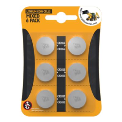 JCB Lithium 6pk Coin Cell