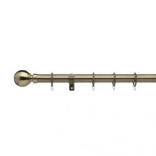 Universal Telescopic Curtain Pole Antique Brass