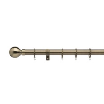 Universal Telescopic Curtain Pole Antique Brass