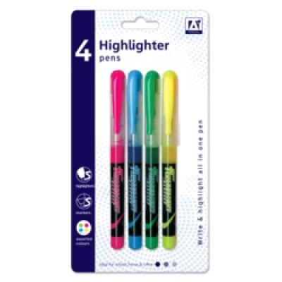 A Star Highlighter Pens Pack 4