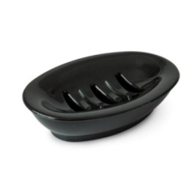 OVAL SOAP DISH BLK SPECTRUM