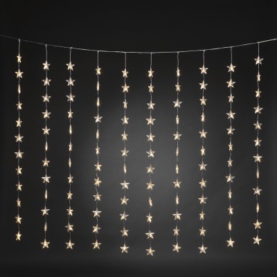 Curtain with Stars in Amber 120cm