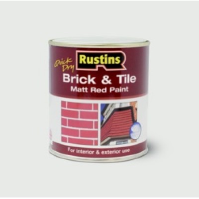 Rustin Brick & Tile Red Matt Paint 1L