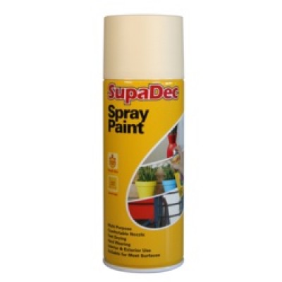 SupaDec Spray Paint 400ml Cream