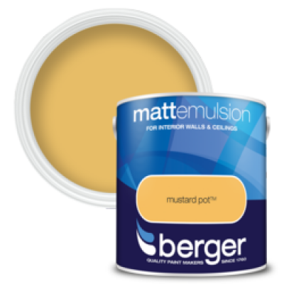 Berger Emulsion Matt Mustard Pot 2.5Ltr