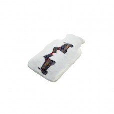 Hot Water Bottle With Reindeer/Dog Cover 2L