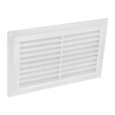 Securit White Plastic Louvre Vent 9