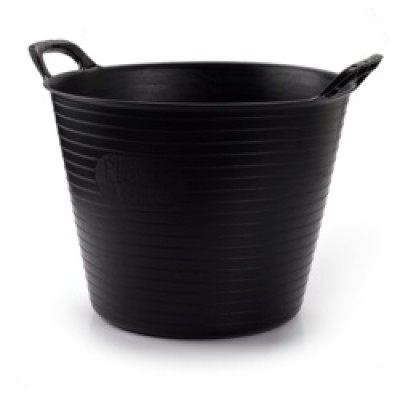 Plasticforte Recycled Flexi Tub 25L - Black