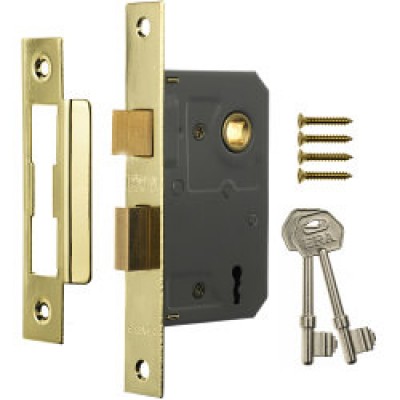 Era 3 Lever Mortice Sashlock 63mm Finish: Brass Effect