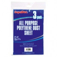 Dust Sheet Polythene 3pk