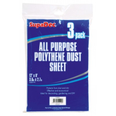 Dust Sheet Polythene 3pk