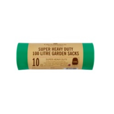 Groundsman Super Heavy Duty Garden Sacks 100L - Roll of 10