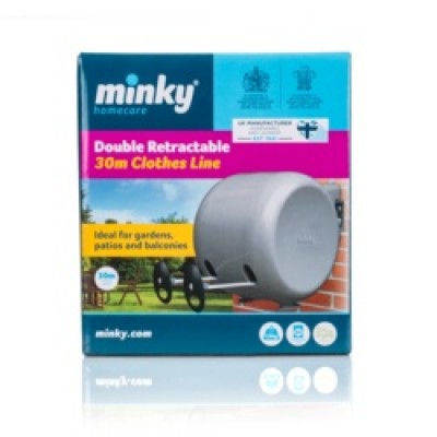 Retractable Double Clothes Line 2 x 15m