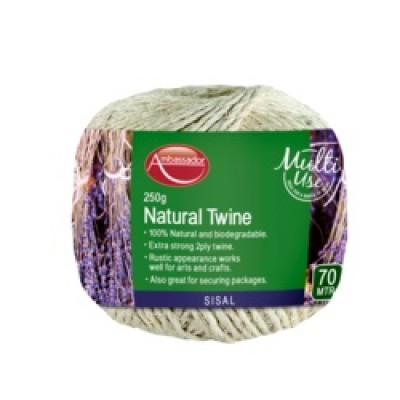 Ambassador Sisal Twine 250g/70m