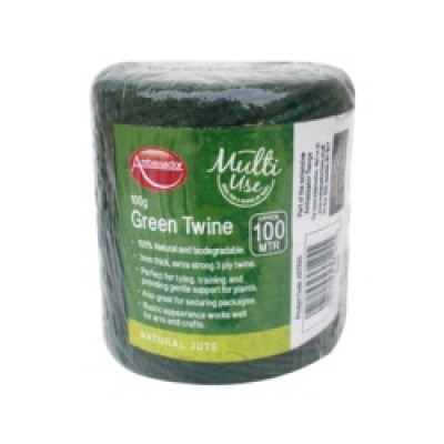 Ambassador Green Jute Twine 100g/100m