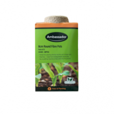 Fibre Pots Round 8cm - Pack of 12