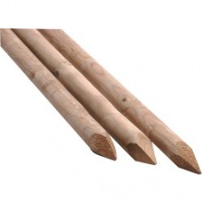 2.4m x 50mm Round Softwood Tree Stakes