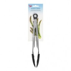 S/S Tongs With Silicone Head 23cm