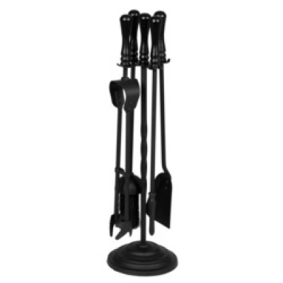 Hearth & Home Black Companion Set With Round Base 5 Piece 19
