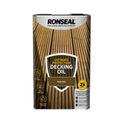 Ronseal Ultimate Decking Oil Dark Oak 5L Ronseal Ultimate Decking Oil Dark Oak 5L