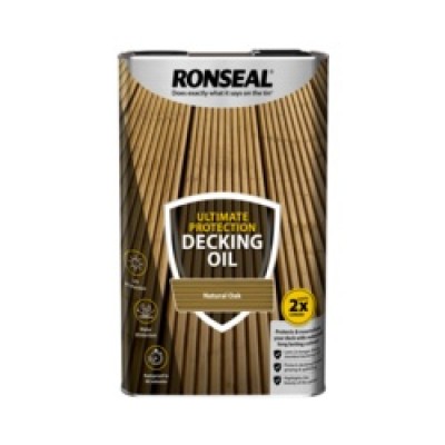 Ronseal Ultimate DEcking Oil Natural Oak 5L