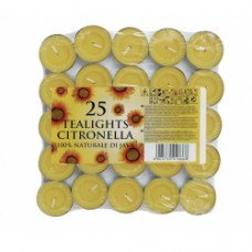 Citronella Tealights Pack 25