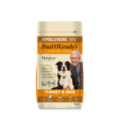 Paul O'Grady's Dog Food 2kg Hypoallergenic Turkey & Rice