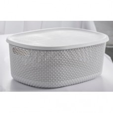 Med Storage Box With Lid Light Grey