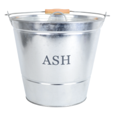 Manor Ash Bucket With Lid Galvanised