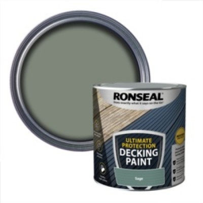 Ronseal Ultimate Protection Decking Paint Sage 2.5L Ronseal Ultimate Protection Decking Paint Sage 2.5L