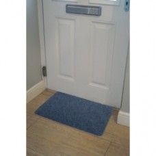 Groundsman Basic Ribbed Indoor Mat 40 x 60cm Blue