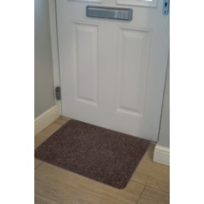 Groundsman Basic Ribbed Indoor Doormat 50 x 80cm Dark Brown
