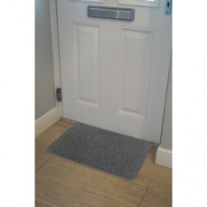 Groundsman Basic Ribbed Indoor Mat 40 x 60cm Light Grey
