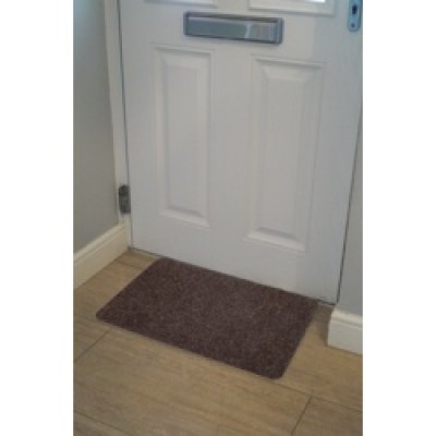 Groundsman Basic Ribbed Indoor Mat 40 x 60cm Dark Brown