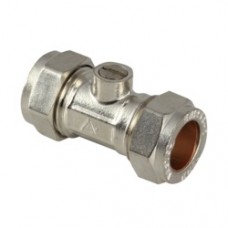 Securplumb Chrome Plated Isolating Valve 15mm Pack 10