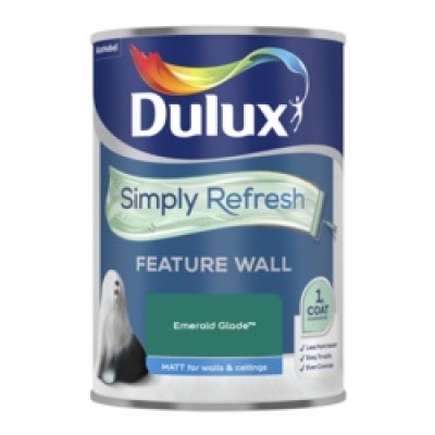 Dulux Simply Refresh One Coat Feature Wall 1.25L Emerald Glade Dulux Simply Refresh One Coat Feature Wall 1.25L Emerald Glade
