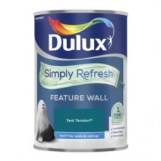 Dulux Simply Refresh Feature Wall One Coat Matt Emulsion Paint - Teal Tension - 1.25L