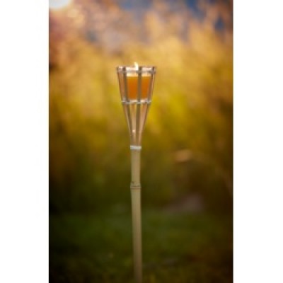 Bamboo Torch With Citronella Candle
