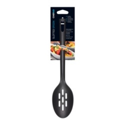 Chef Aid Black Slotted Spoon