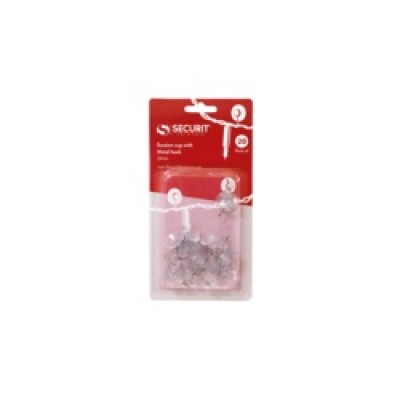 Suction Cup With Metal Hook 22mm 20 Pack