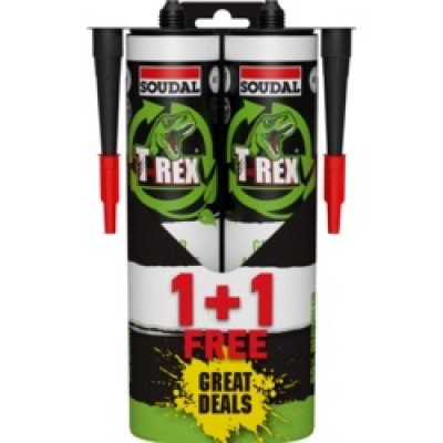 Soudal 1+1 Free T-Rex Grab Adhesive White