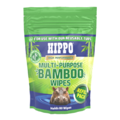 Hippo M/P Bamboo Wipes Refill Pack 80