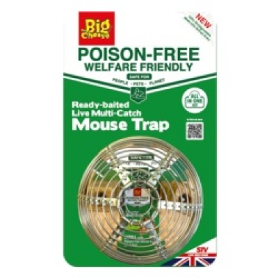 The Big Cheese Ready Baited Live Mouse Trap