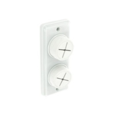 Securit Towel Holder White Double
