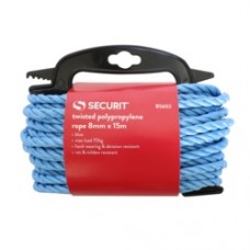Securit Twisted Polypropylene Rope Blue 8mm x 15m