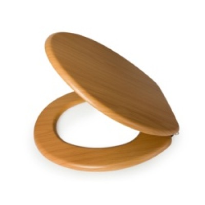 TS212 BEECH MDF TOILET SEAT