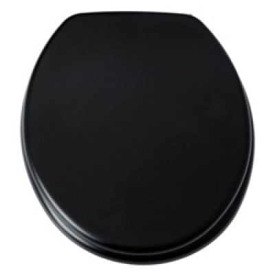 Hampton Black MDF Toilet Seat