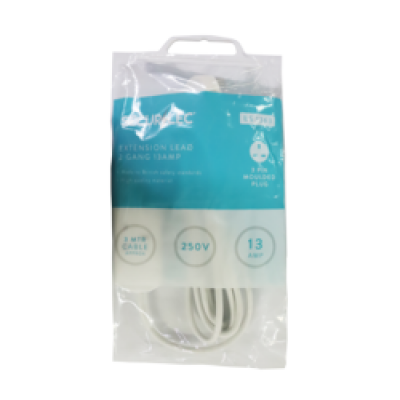 2 Gang Extension Lead 3 Metre 13 Amp